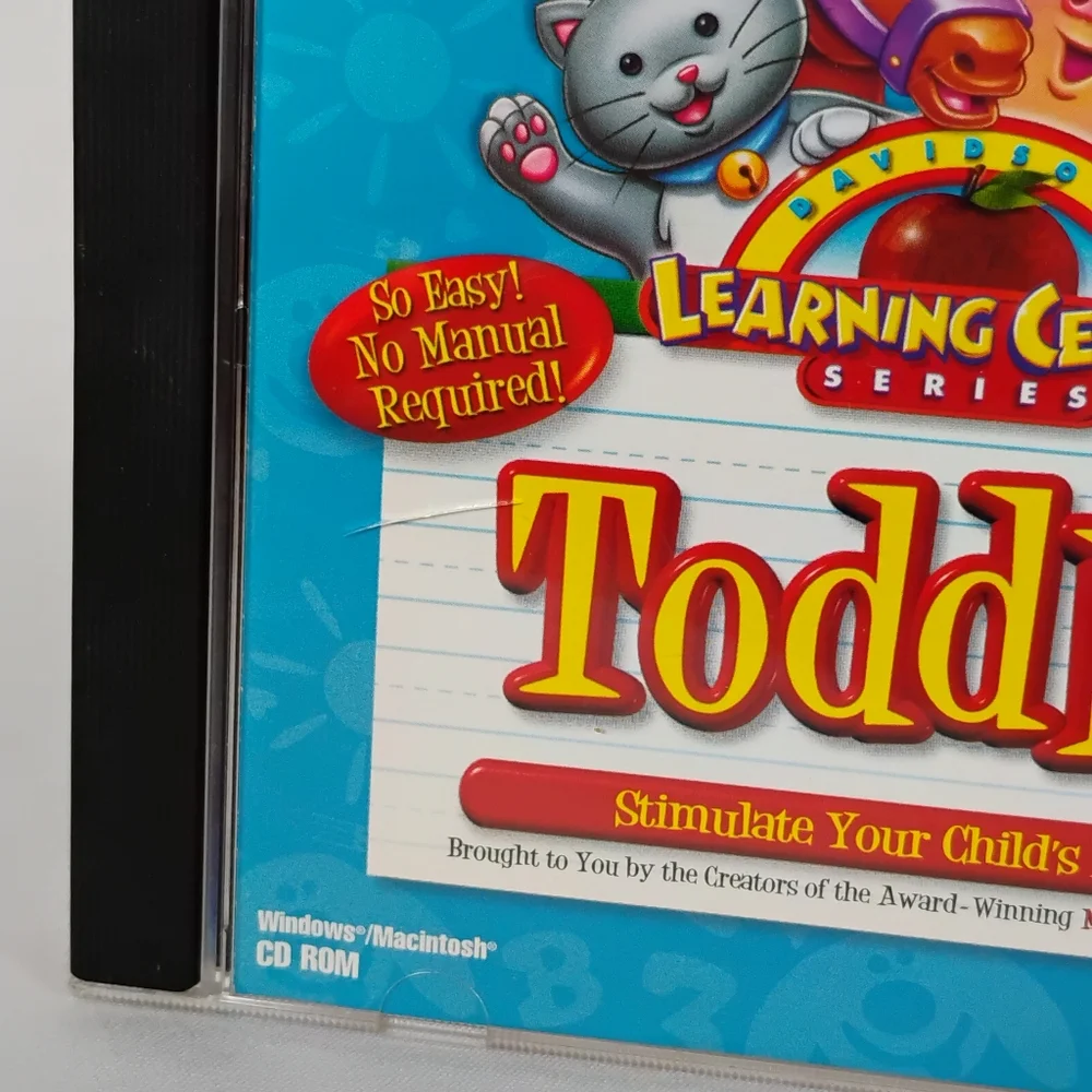 Davidson's Learning Center Toddler Education Video Game Letters Numbers Shapes